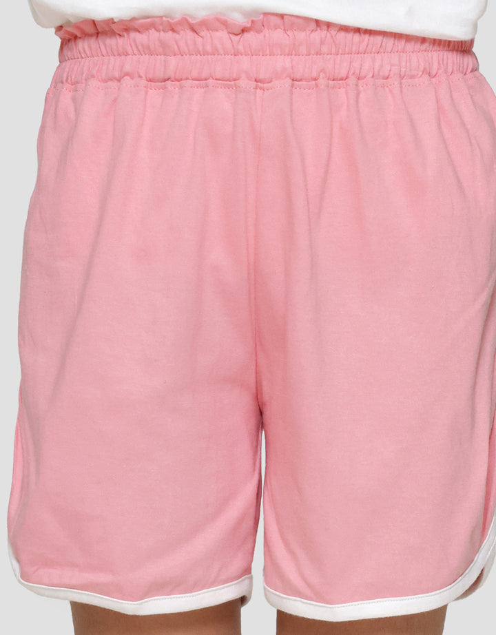 Little M Knit Jersey List Celana Pendek Anak Perempuan