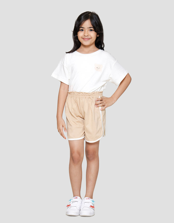 Little M Jersey List Celana Pendek Anak Perempuan