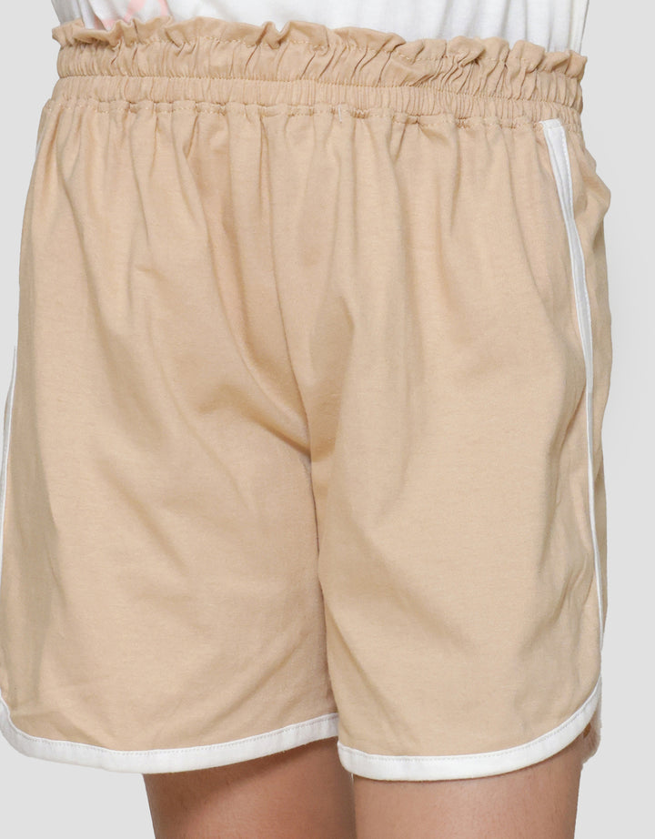 Little M Jersey List Celana Pendek Anak Perempuan