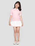 Little M Plisket Kantong Aplikasi Midi Dress Anak Perempuan