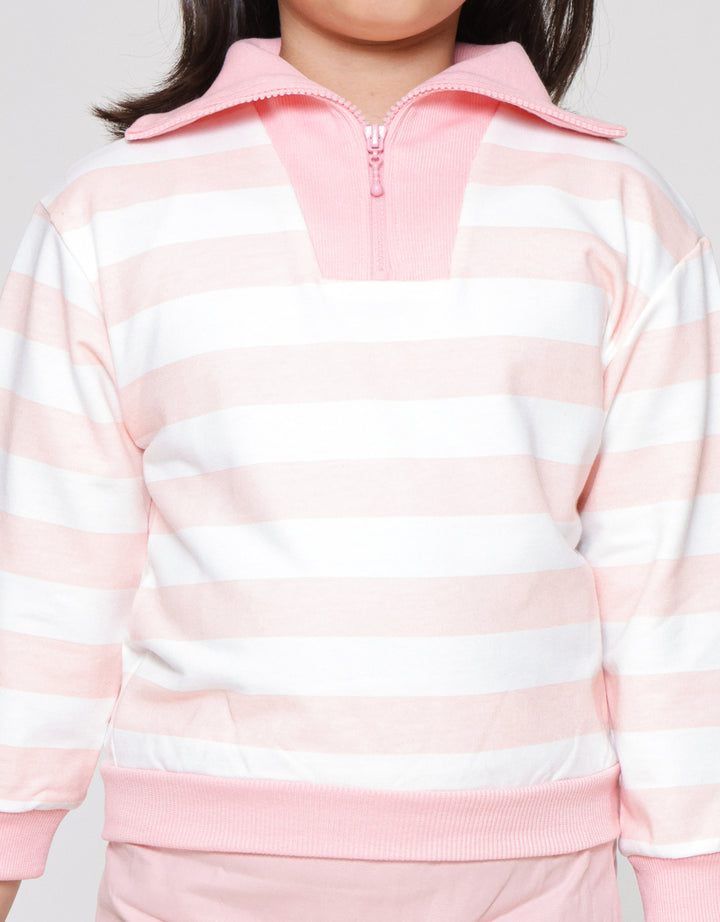 Little M Stripe Sweater Anak Perempuan
