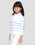 Little M Zipper Stripe Sweater Anak Perempuan