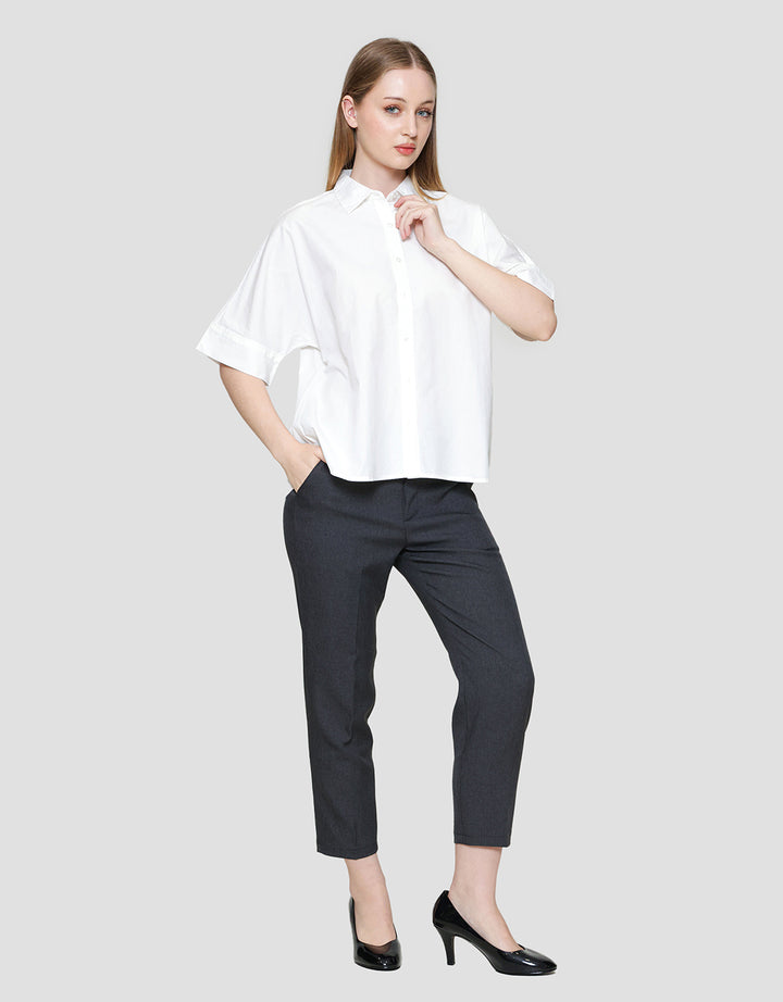 St. Yves Relaxed Cotton Boxy Kemeja Wanita