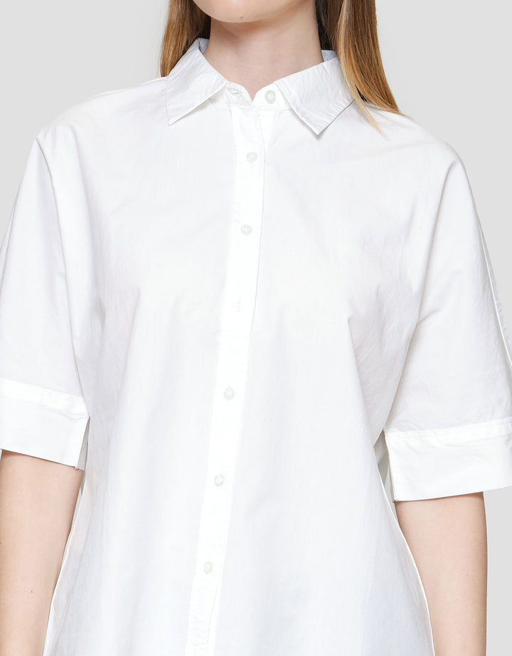 St. Yves Relaxed Cotton Boxy Kemeja Wanita