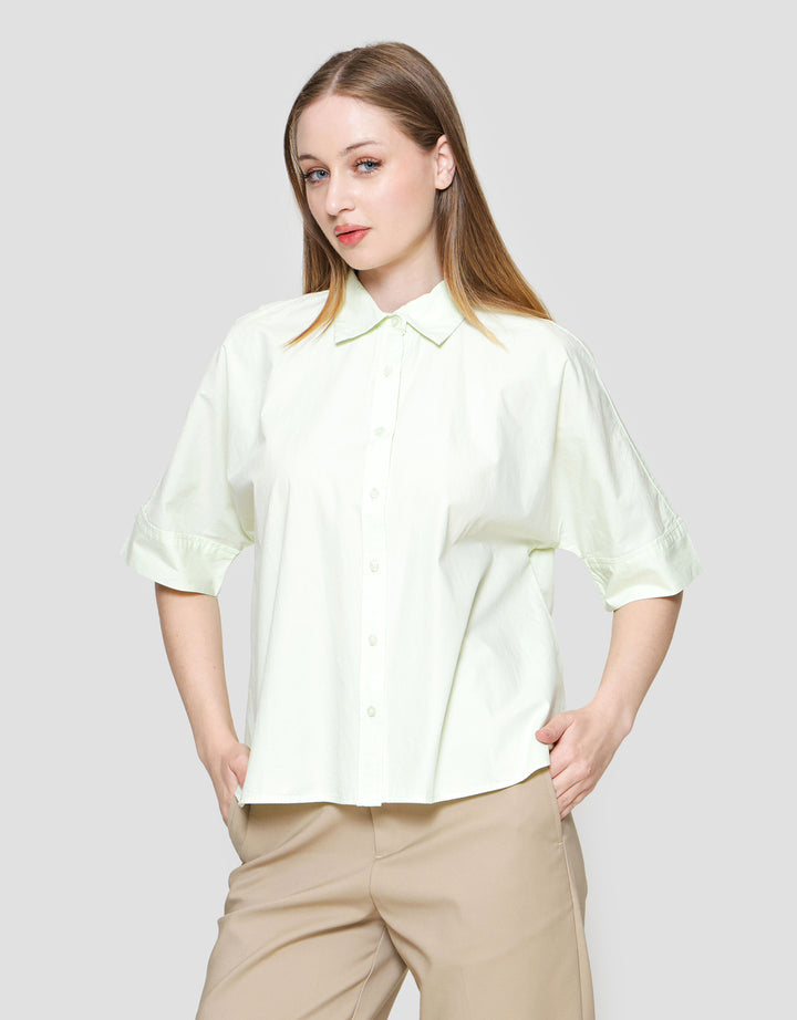 St. Yves Relaxed Cotton Boxy Kemeja Wanita