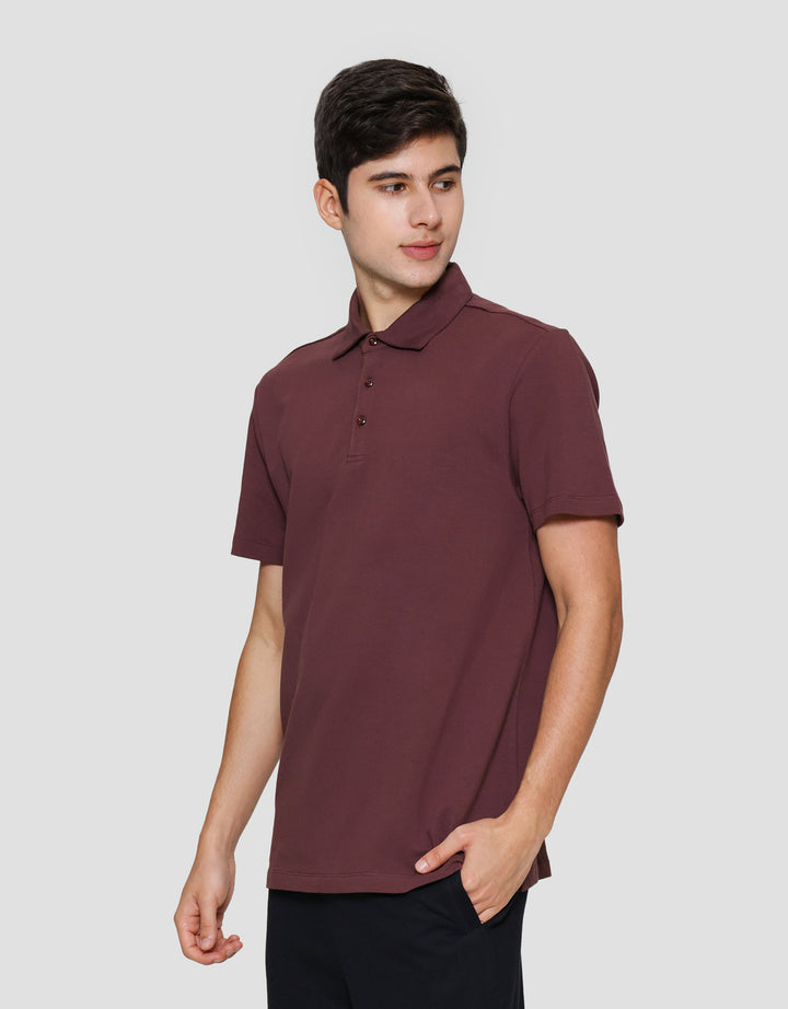 Cole Nyc Twill Knit Spandex Kaos Polo Pria