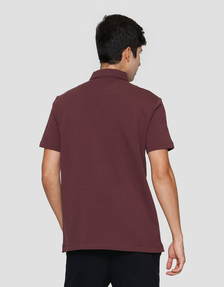 Cole Nyc Twill Knit Spandex Kaos Polo Pria