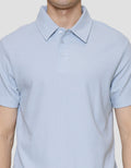 Cole Solid Texture Masdut Waffle Kaos Polo Pria