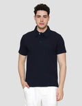 Cole Solid Texture Masdut Waffle Kaos Polo Pria