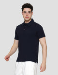 Cole Solid Texture Masdut Waffle Kaos Polo Pria