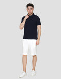Cole Solid Texture Masdut Waffle Kaos Polo Pria