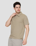 Cole Solid Texture Masdut Waffle Kaos Polo Pria