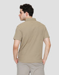 Cole Solid Texture Masdut Waffle Kaos Polo Pria