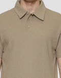 Cole Solid Texture Masdut Waffle Kaos Polo Pria