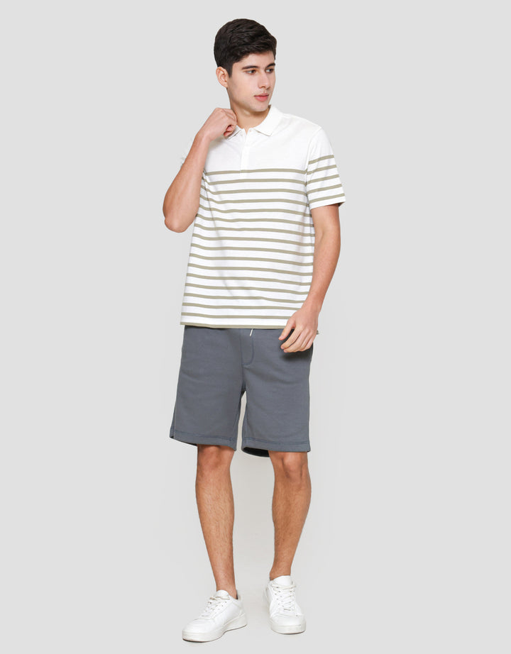 Cole Stripe Normal Plakat Kaos Polo Pria