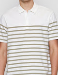 Cole Stripe Normal Plakat Kaos Polo Pria