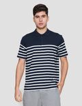 Cole Stripe Normal Plakat Kaos Polo Pria