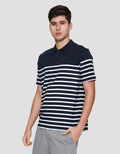 Cole Stripe Normal Plakat Kaos Polo Pria