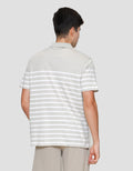 Cole Stripe Normal Plakat Kaos Polo Pria
