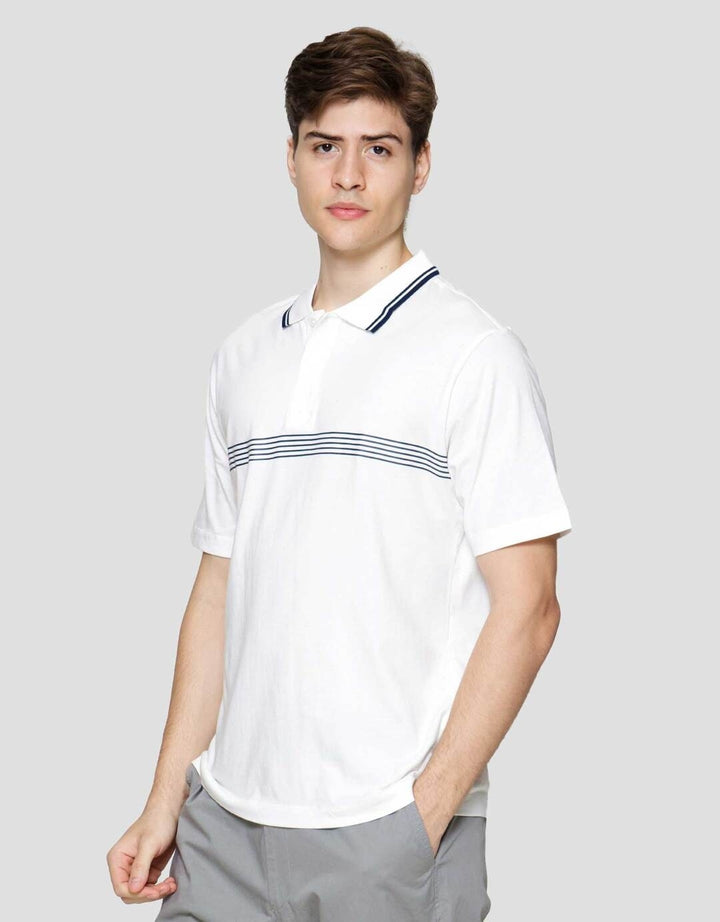 Cole Stripe Hd Print On Chest Kaos Polo Pria
