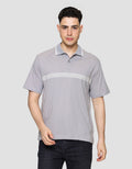Cole Stripe Hd Print On Chest Kaos Polo Pria