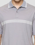 Cole Stripe Hd Print On Chest Kaos Polo Pria