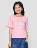 Nevada Ringer Print City Golden Gate Kaos Anak Perempuan