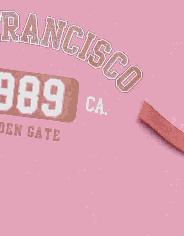 Nevada Ringer Print City Golden Gate Kaos Anak Perempuan