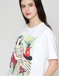 ZES Girl Boss Kaos Oversize Wanita CRLVT017