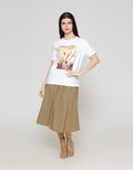 ZES Regular Foil Square Abstract Kaos Wanita CRLVT020