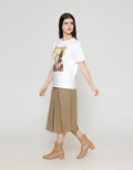 ZES Regular Foil Square Abstract Kaos Wanita CRLVT020