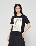 ZES Regular Silhouette Kaos Wanita CRLVT022