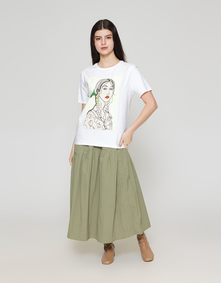 ZES Regular Silhouette Kaos Wanita CRLVT022