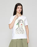 ZES Regular Silhouette Kaos Wanita CRLVT022