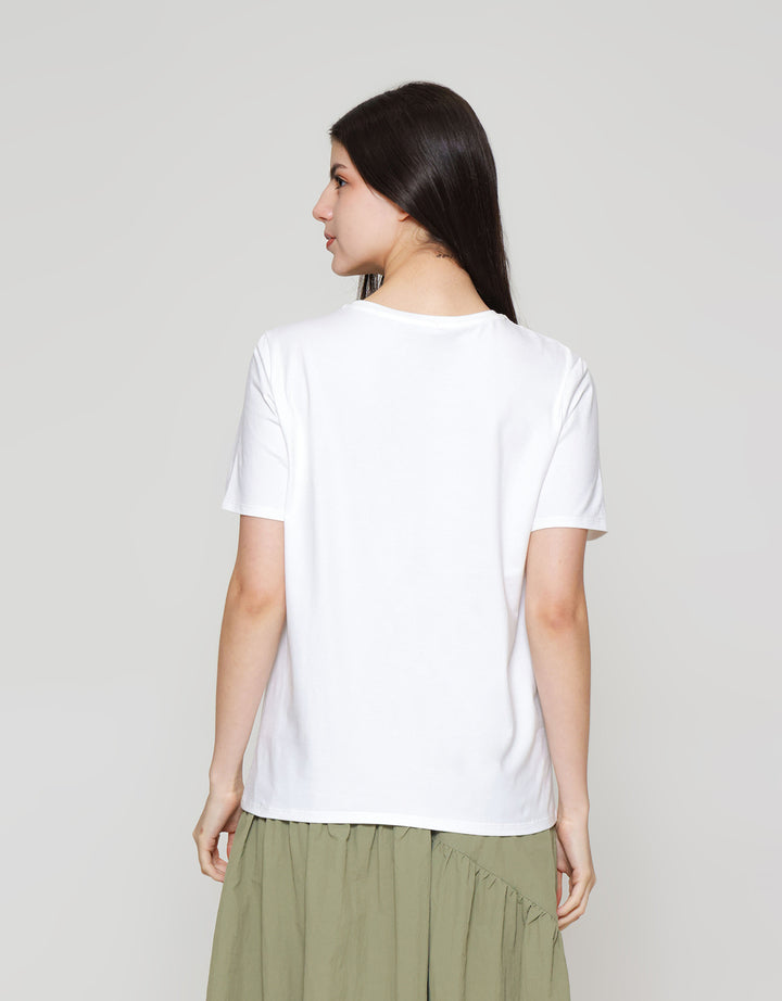 ZES Regular Silhouette Kaos Wanita CRLVT022