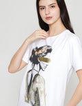 ZES Regular Silhouette Kaos Wanita CRLVT023