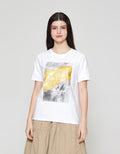 ZES Regular Abstract Foil Kaos Wanita CRLVT024