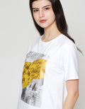 ZES Regular Abstract Foil Kaos Wanita CRLVT024