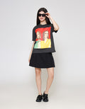 ZES Oversize Girl Boss Kaos Oversize Wanita CRLVT025