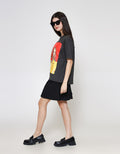 ZES Oversize Girl Boss Kaos Oversize Wanita CRLVT025