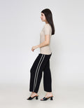 ZES Basic Plain Rib Tee Kaos Lengan Pendek Wanita CRLTP002
