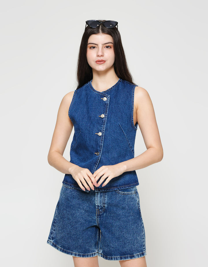ZES Vest Denim Wanita PRDT001