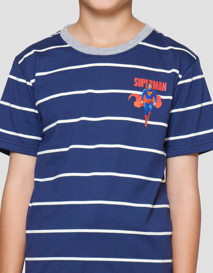 Character Superman Movie Salur Fly Kaos Anak Laki-laki