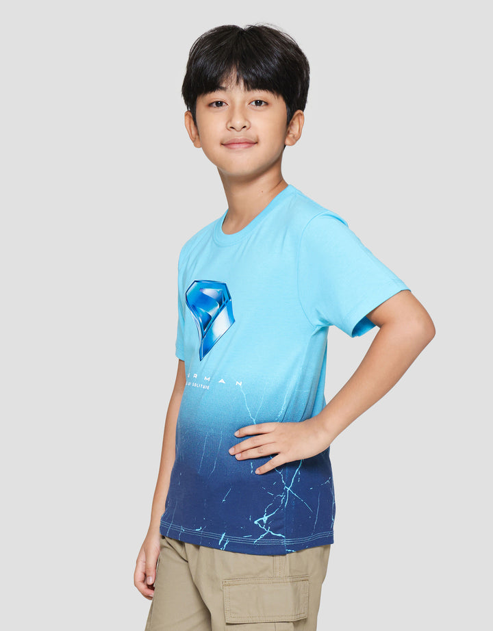 Character Superman Movie Logo Fp Bawah Print Kaos Anak Laki-laki