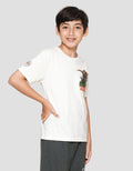 Character Jurassic T-Rex Cut Sew Kaos Anak Laki-laki