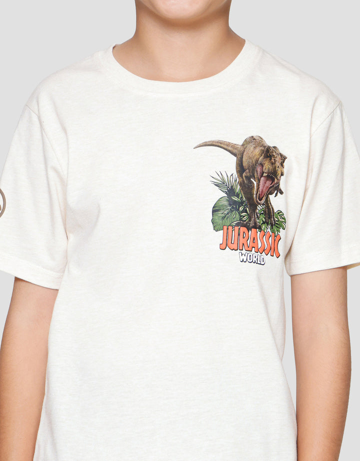 Character Jurassic T-Rex Cut Sew Kaos Anak Laki-laki