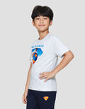 Character Superman Movie Action Print Kaos Anak Laki-laki