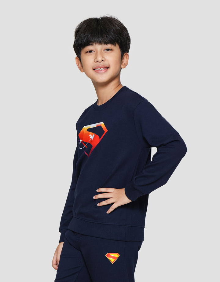 Character Superman Movie Logo Sweater Anak Laki-laki