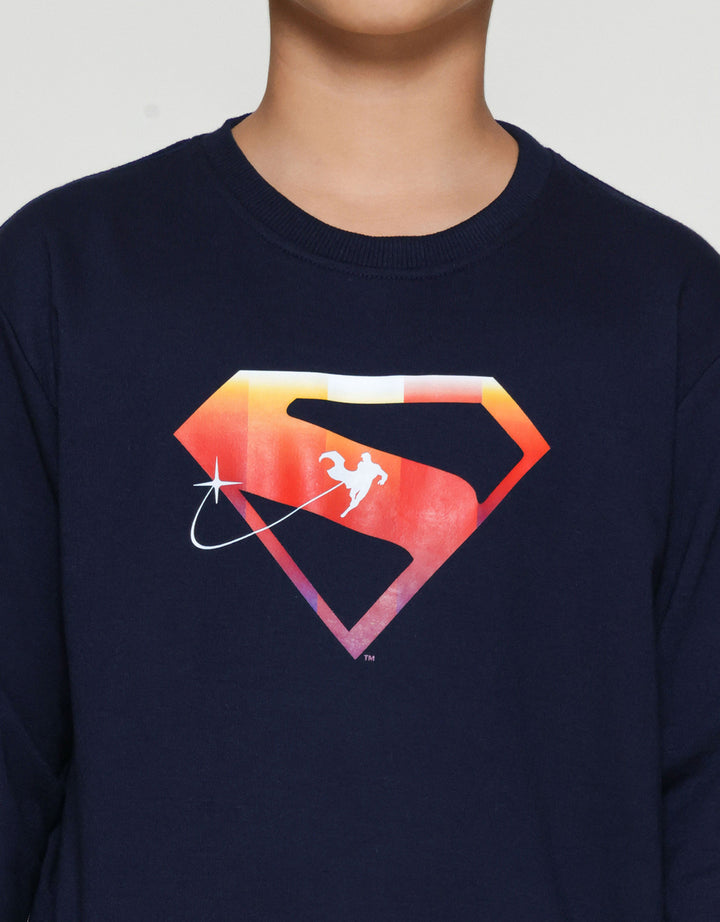 Character Superman Movie Logo Sweater Anak Laki-laki