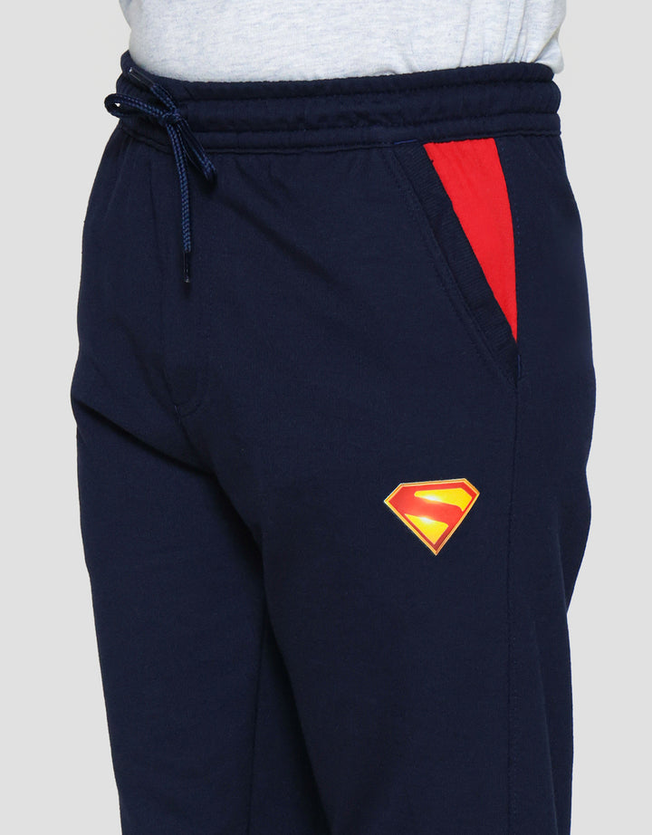 Character Superman Movie Logo Sup Jogger Anak Laki-laki